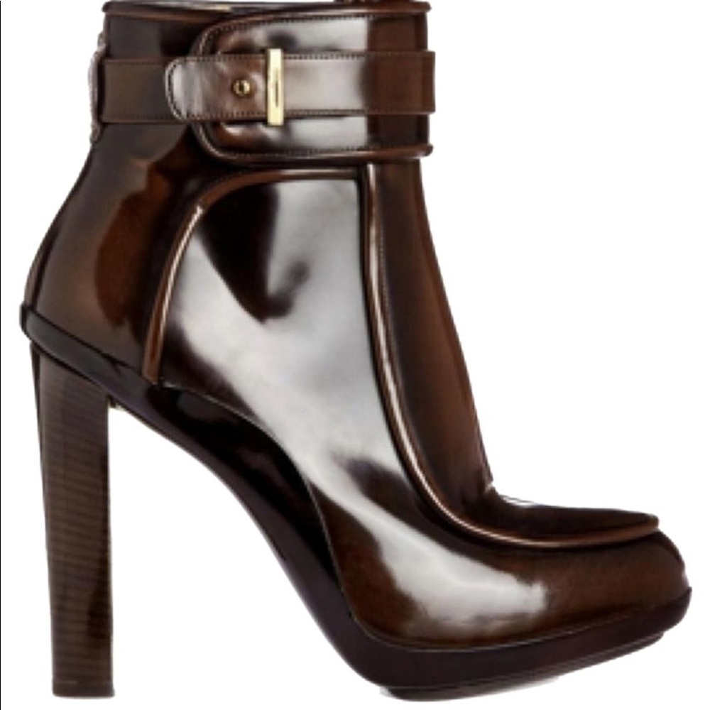 Salvatore Ferragamo Patent Leather boots - brown